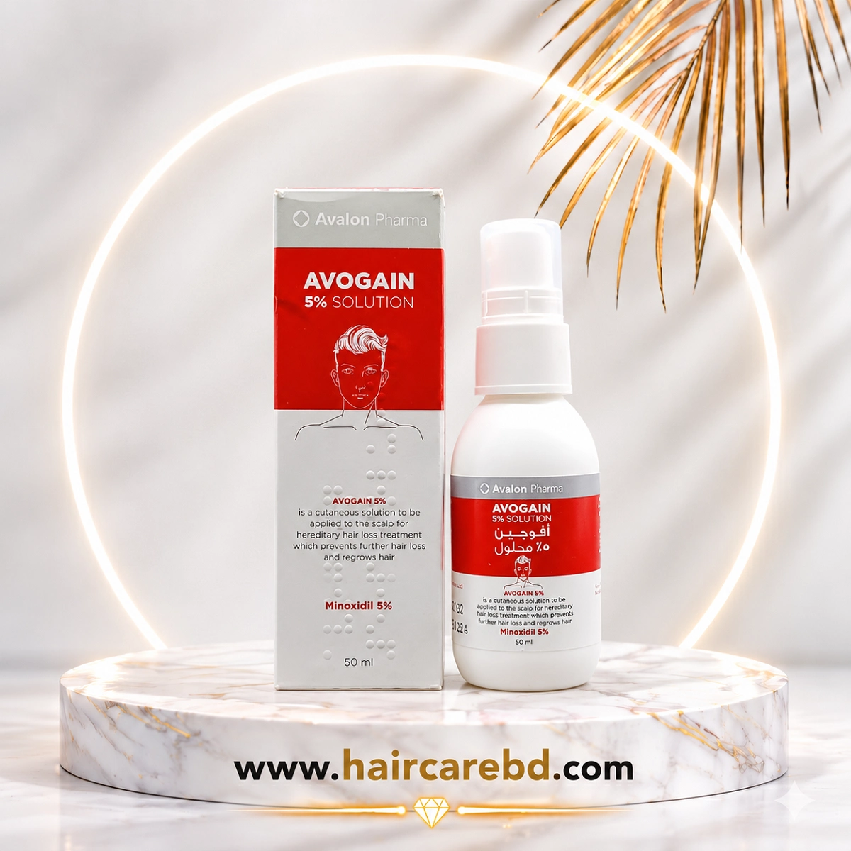 Avogain Minoxidil 5% Price in Bangladesh | Avalon Pharma