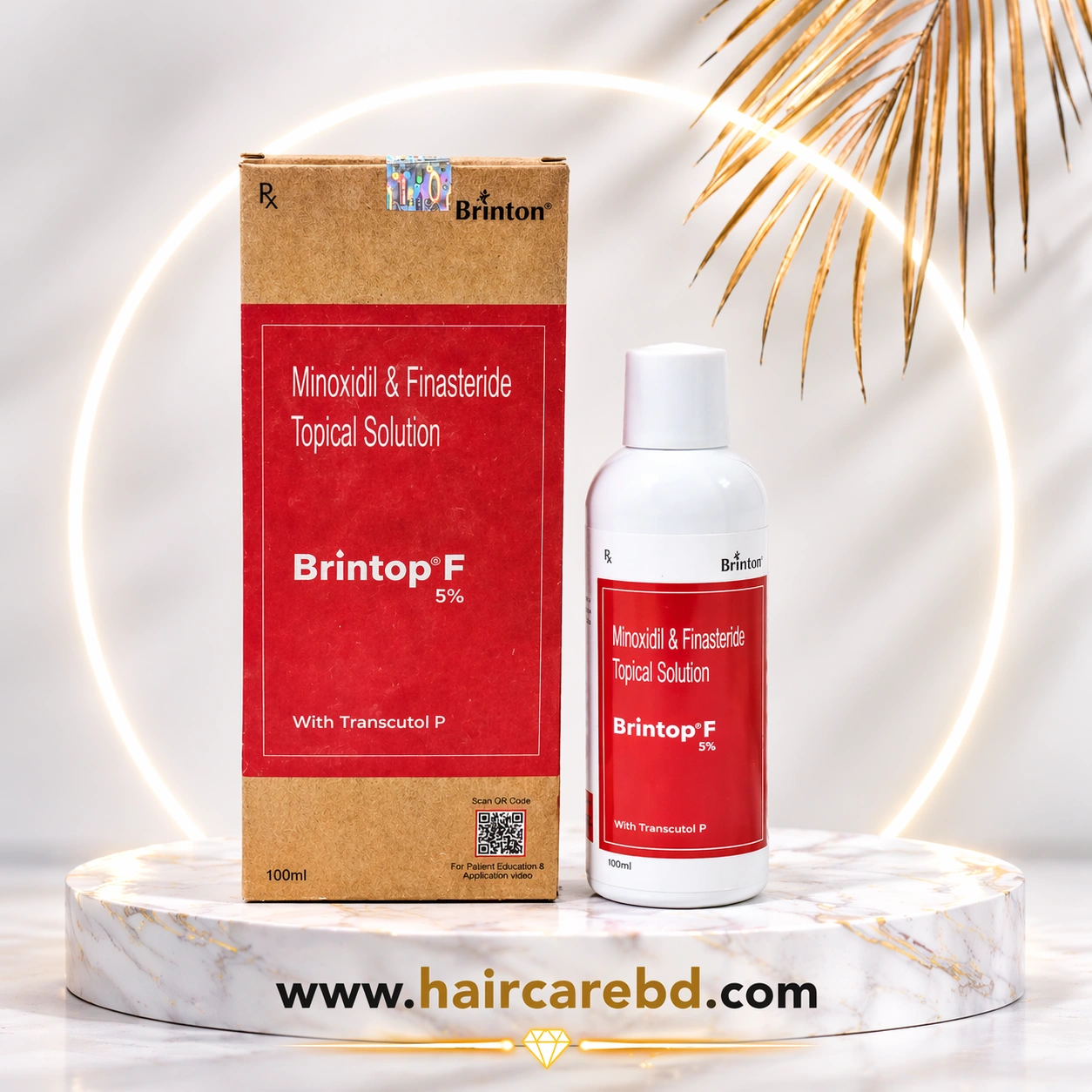 Brintop F 5% Price in Bangladesh | 100ml Hair Growth Formula