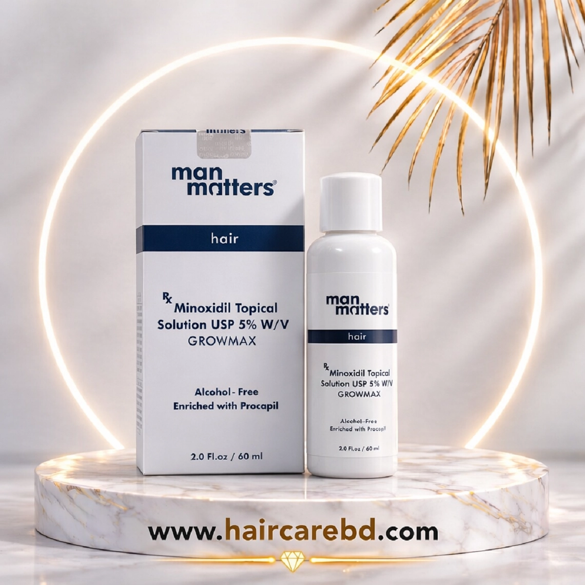 Man Matters Growmax Alcohol-Free Minoxidil with Procapil 60ml Price in Bangladesh | HaircareBD