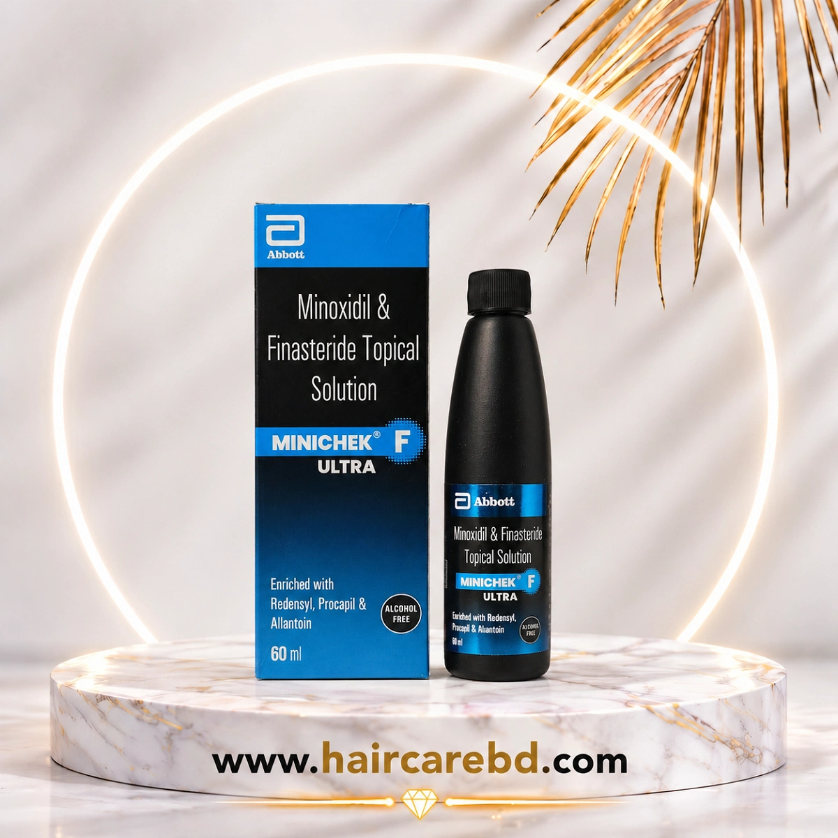Minichek F Ultra Alcohol-Free Minoxidil 60ml Price in Bangladesh | HaircareBD