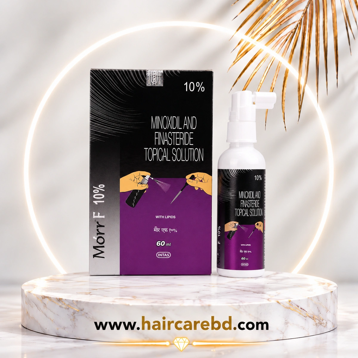 Morr F 10% Minoxidil with Finasteride Topical Solution 60ml – High Strength Original Indian price in Bangladesh | Hair Care Bangladesh