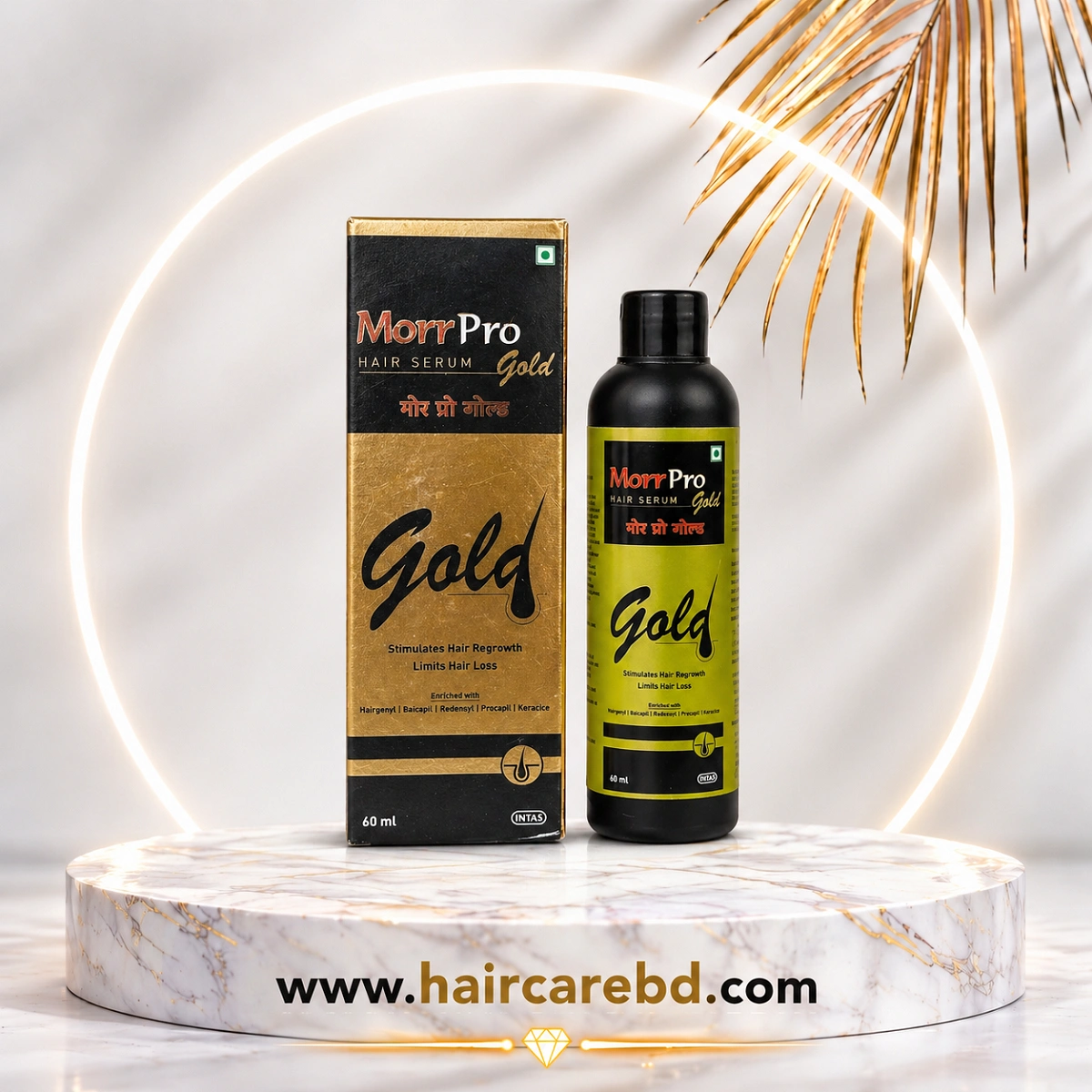 Morr Pro Gold Premium Hair Serum 60ml Price in Bangladesh | HaircareBD