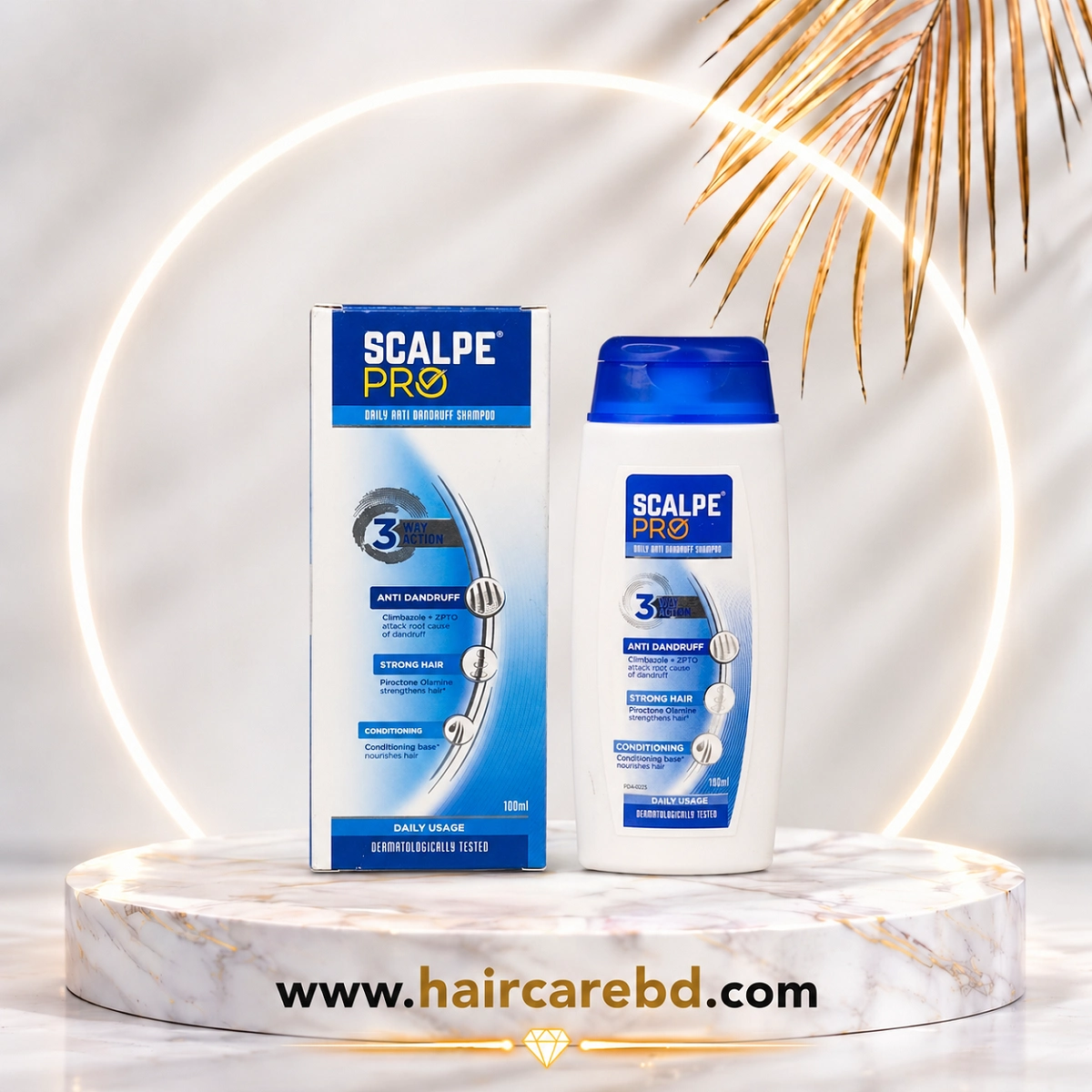 Scalpe Pro Anti-Dandruff Shampoo Climbazole + ZPTO 100ml Price in Bangladesh | HaircareBD