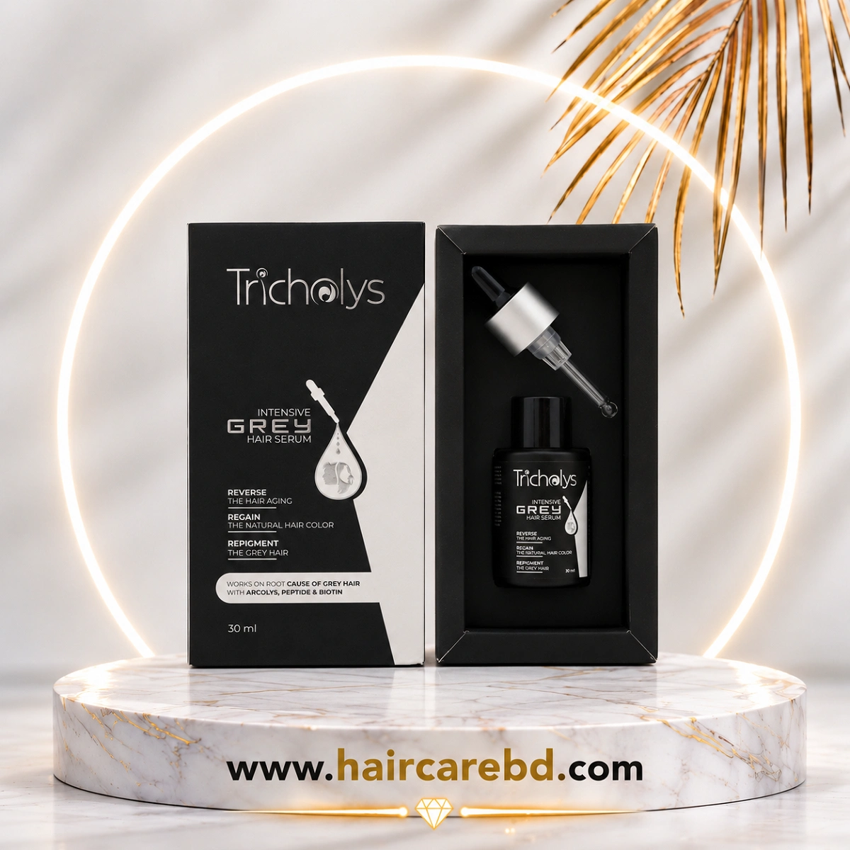 Tricholys Grey Hair Serum Price in Bangladesh | Anti Grey Formula